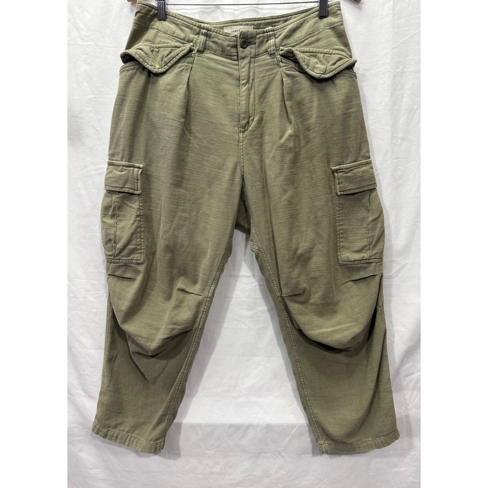 Lucky Brand Womens Olive Green Cargo Utility Pants 7W21266 Size 8